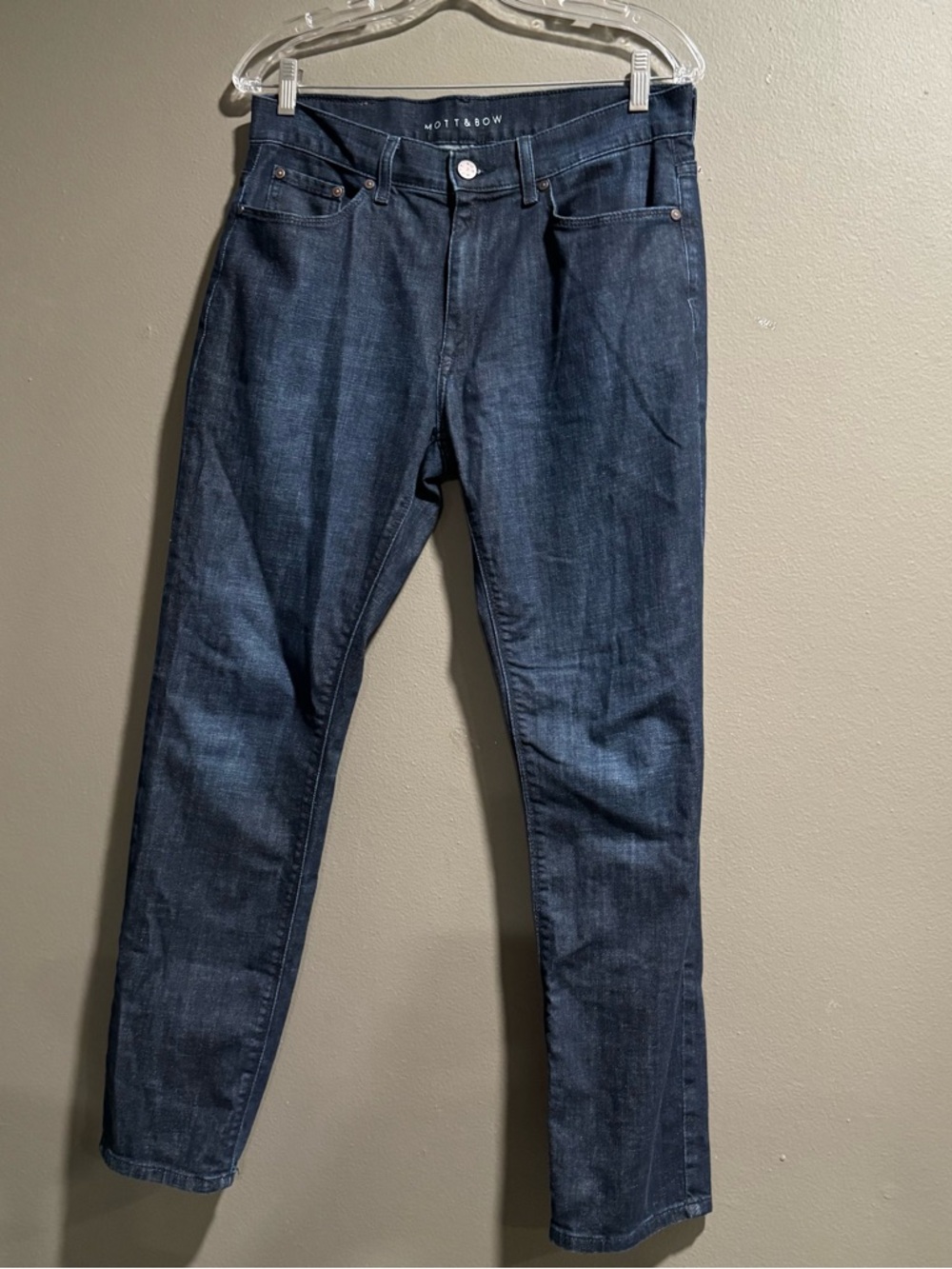 Mott & Bow Black Denim Straight Jeans Size 31x30